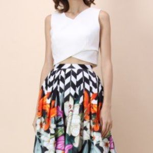 NWT white Chicwish crop top